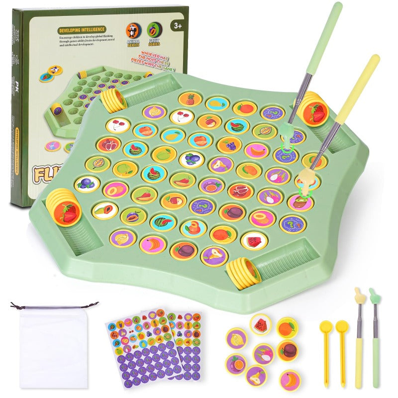 🎁SISTA DAGEN -50% REA!!⏰Flip-Match-brädspel för barn – DIY-vändschackbräda för barn