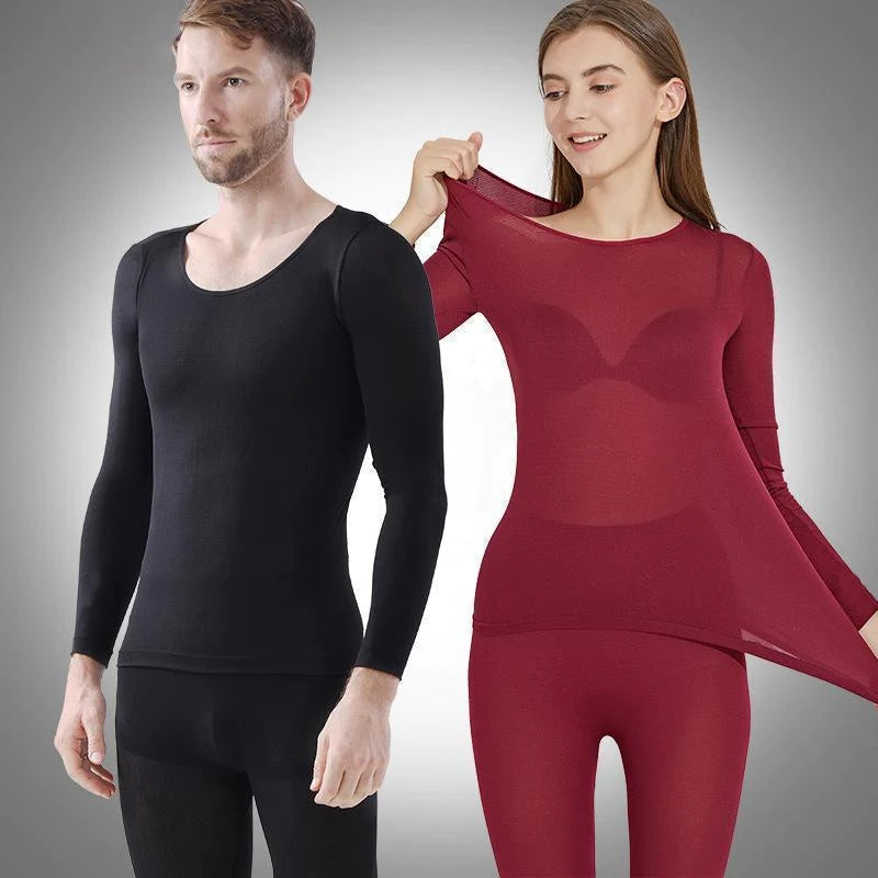 🔥 50% RABATT BLIXTREA! ✨ Ultratunna Självuppvärmande Termoplagg - Intelligent Temperaturreglering med Mjuk Bambusyta för Avslappnad Värme ❄️👕