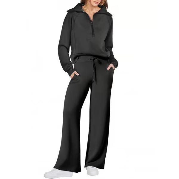 Mjukt och bekvämt 2-delat loungewear-set för kvinnor