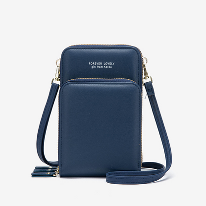 🔥Läder Liten Crossbody väska/Mini Messenger axelhandväska