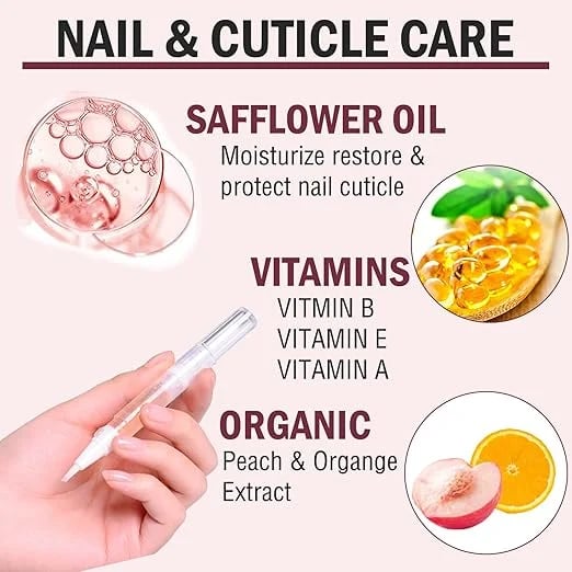 🔥Betala 1, få 2 st🔥Nagelnäringsolja för styrka och fukt | Ekologisk nagelvård