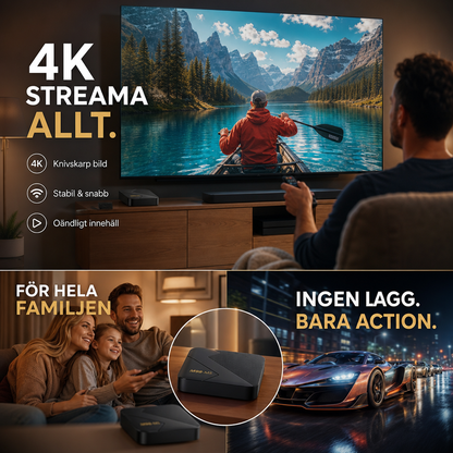 🔥 50% RABATT🎁 Android TV-box med Bluetooth ✨ Enkel streaming, smidigt ljud & bild i toppklass – perfekt för vardagsrum och filmkvällar 🍿🏡