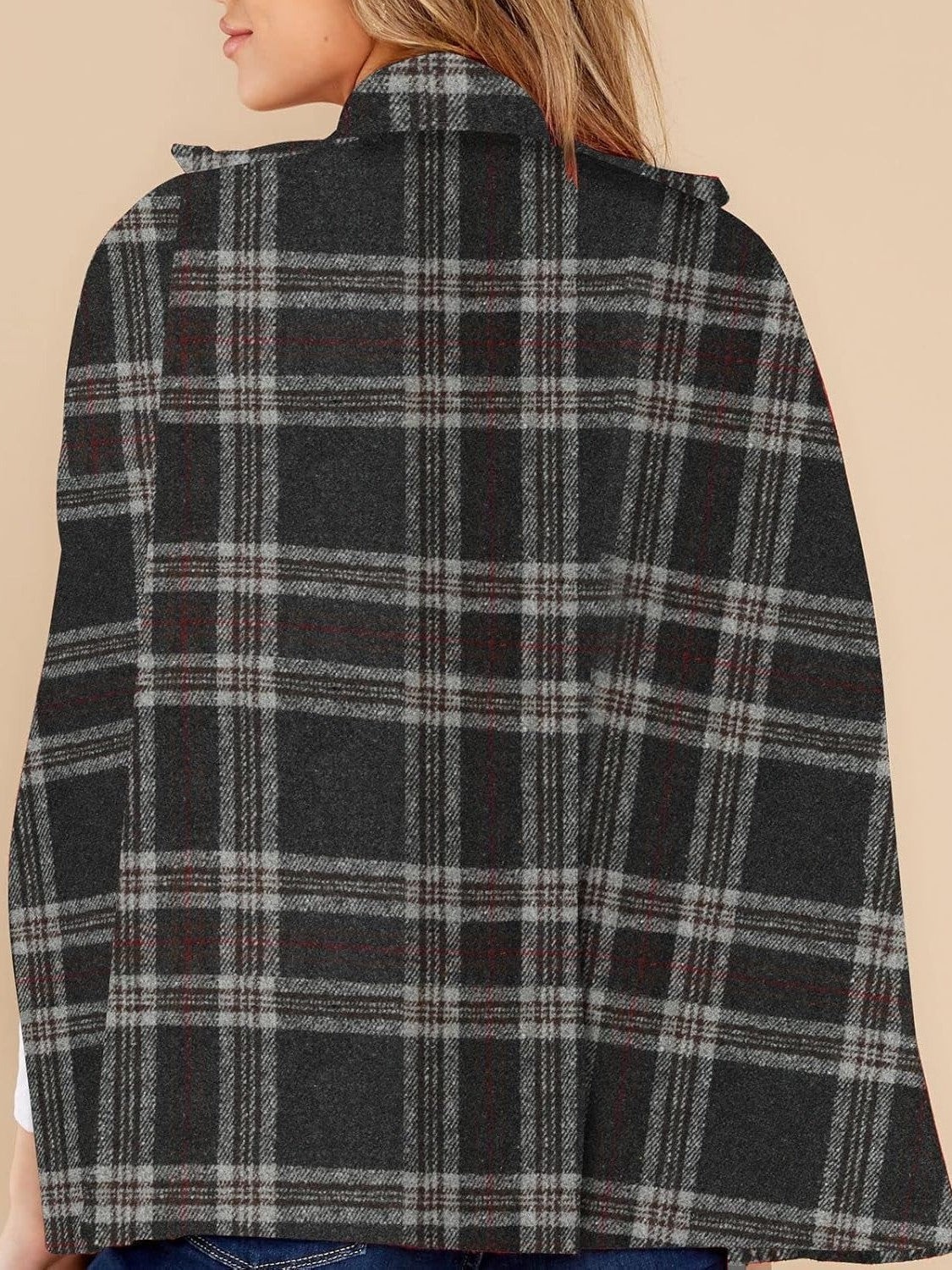 🎅 HOLIDAY HAUL SALE🧥Damrock i rutig vinterkappe🎁