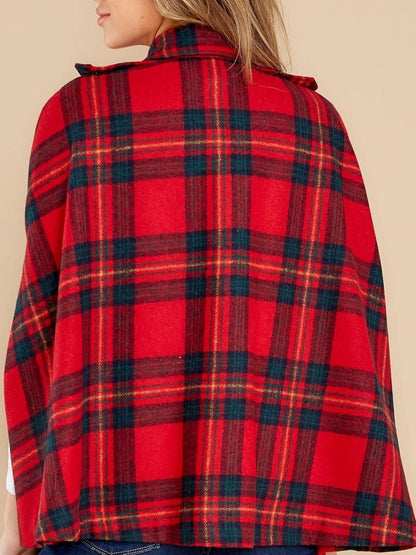 🎅 HOLIDAY HAUL SALE🧥Damrock i rutig vinterkappe🎁