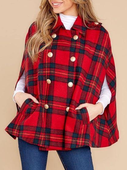 🎅 HOLIDAY HAUL SALE🧥Damrock i rutig vinterkappe🎁