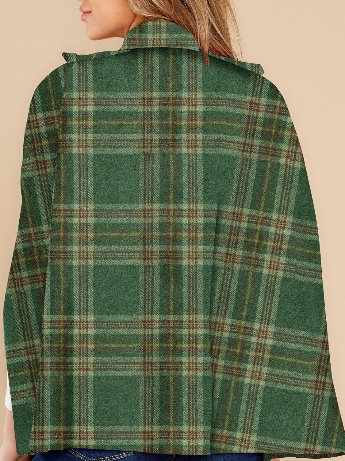🎅 HOLIDAY HAUL SALE🧥Damrock i rutig vinterkappe🎁