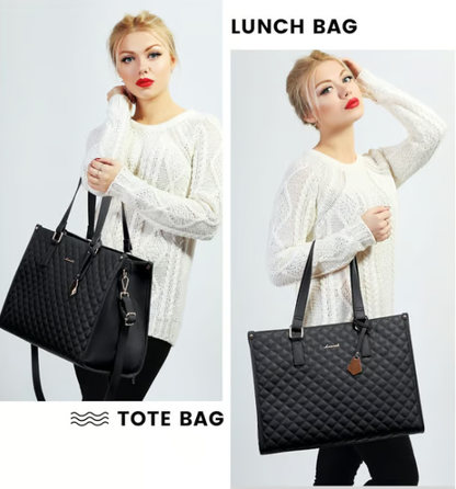 🔥3 i 1 Lunch Tote Bag för kvinnor🎁Bär din dag med stil - varma måltider, säker teknik, inga kompromisser! ✨