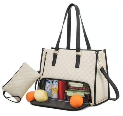 🔥3 i 1 Lunch Tote Bag för kvinnor🎁Bär din dag med stil - varma måltider, säker teknik, inga kompromisser! ✨