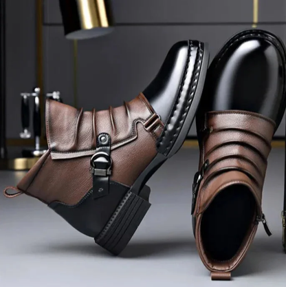 👞60% RABATT NU! ⏰ Herrstövlar i äkta läder – Slitstarka, snygga och bekväma hela dagen för vardag och arbete 🔧