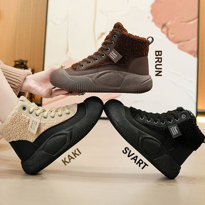 👢【Vinterpresent】🔥Plysch, varma avslappnade snöstövlar för damer❣️