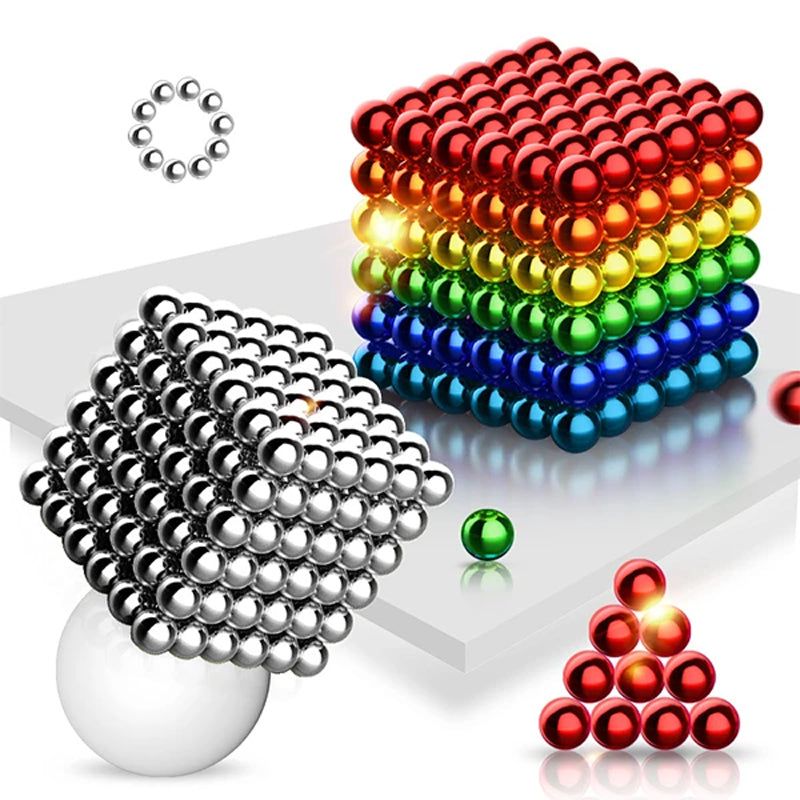 Magnetisk boll med Rubiks kub för dekompression