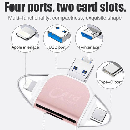 Multi-Port 4 in1 Universal SD TF-kortläsare