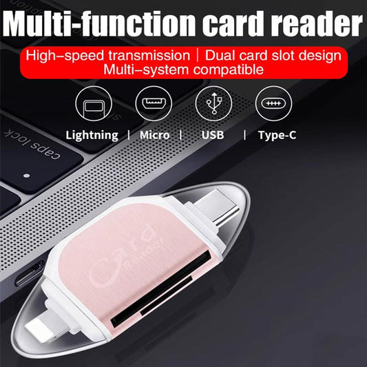 Multi-Port 4 in1 Universal SD TF-kortläsare