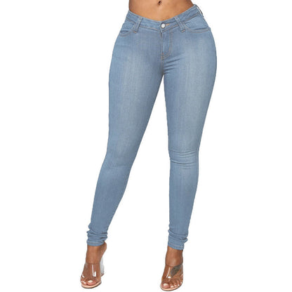 Perfekt stretchig skinny fit pull-on push-up jeans leggings