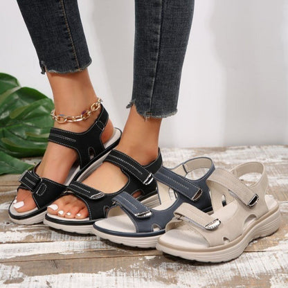 🔥Sista dagen för 40% rabatt😍😍Wedge-sandaler med kardborreband för kvinnor