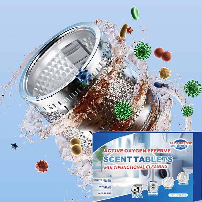 🔥Köp 2 och få 3 gratis💦Allround Aktivt Syre Stark Rengöring Effervescent Tabletter