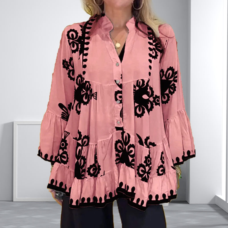 🌷BEGRÄNSAD TID ERBJUDANDE 49% RABATT🌷Ruffle Top för damer i Boho-stil