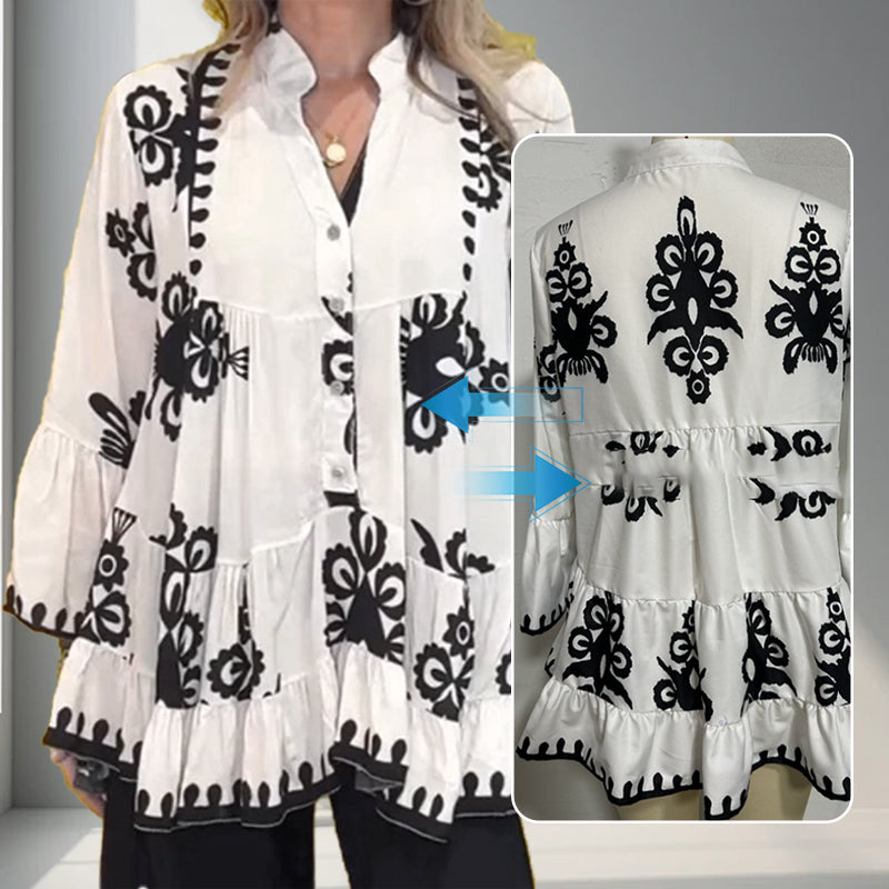 🌷BEGRÄNSAD TID ERBJUDANDE 49% RABATT🌷Ruffle Top för damer i Boho-stil