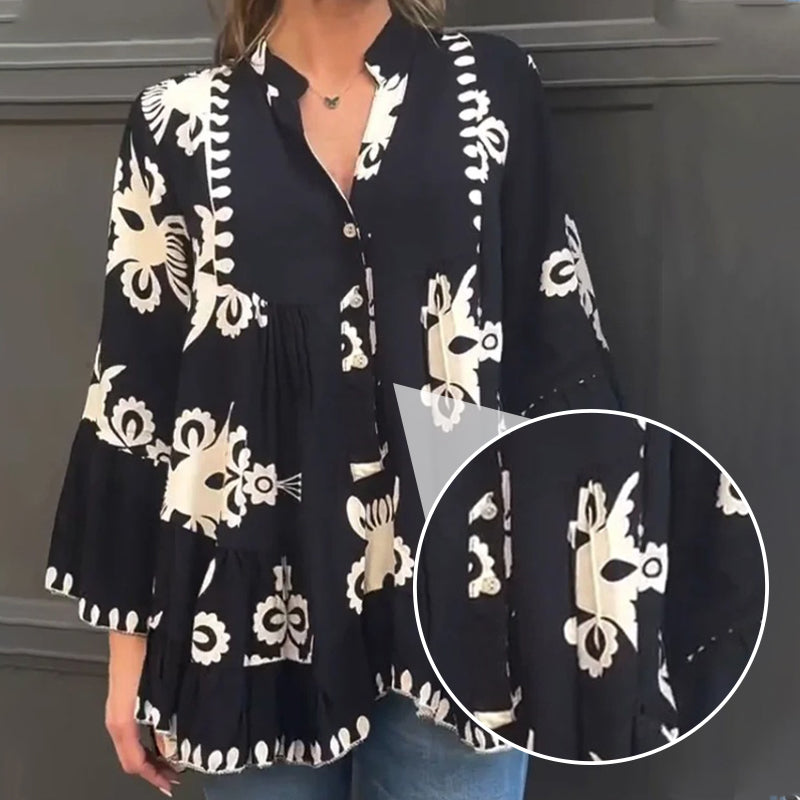 🌷BEGRÄNSAD TID ERBJUDANDE 49% RABATT🌷Ruffle Top för damer i Boho-stil