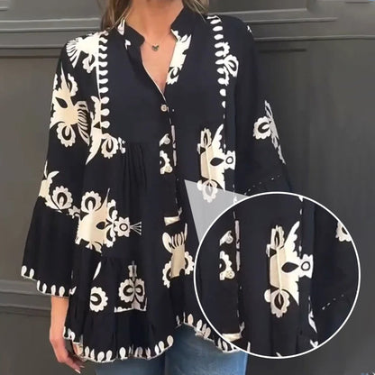 🌷BEGRÄNSAD TID ERBJUDANDE 49% RABATT🌷Ruffle Top för damer i Boho-stil