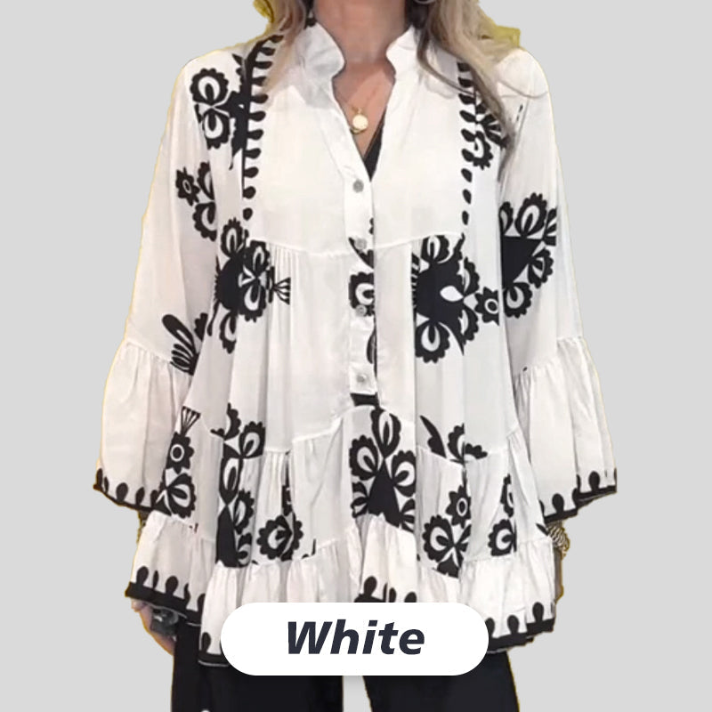 🌷BEGRÄNSAD TID ERBJUDANDE 49% RABATT🌷Ruffle Top för damer i Boho-stil