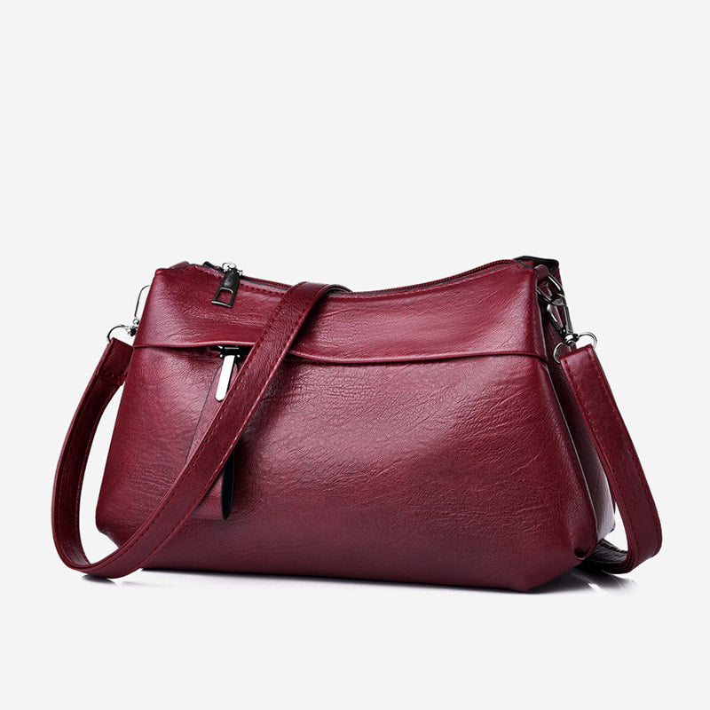 💥Rea 49% rabatt💕Trendig crossbody- och axelväska i PU-läder för kvinnor