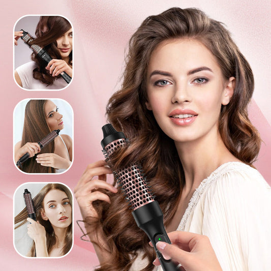 🔥SIDSTA DAGENS REA 49% RABATT🔥3 i 1 Termisk borste 32mm Curling Iron Brush