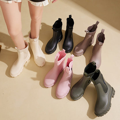 Vattentäta Halkfria Boots med Tjock Sula i Mellanlängd🎁Tidig julförsäljning - 49% rabatt🎅