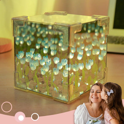 🎁Magic Cube DIY tulpan-spegellampa