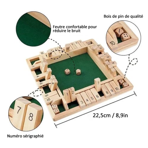 FUNNY FAMILY GAMES-Shut The Box Brädspel🎲