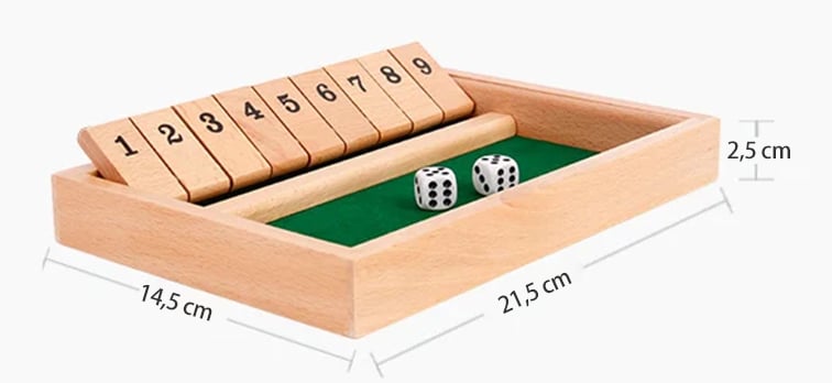 FUNNY FAMILY GAMES-Shut The Box Brädspel🎲