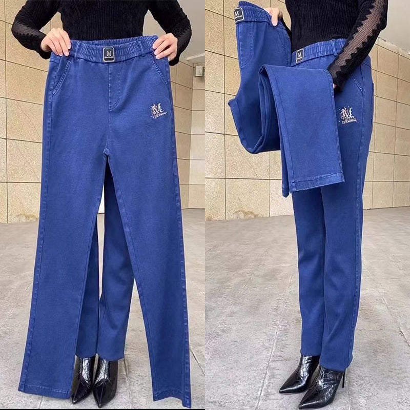 Smickrande mom-jeans med hög midja och 5X stretch