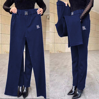 Smickrande mom-jeans med hög midja och 5X stretch