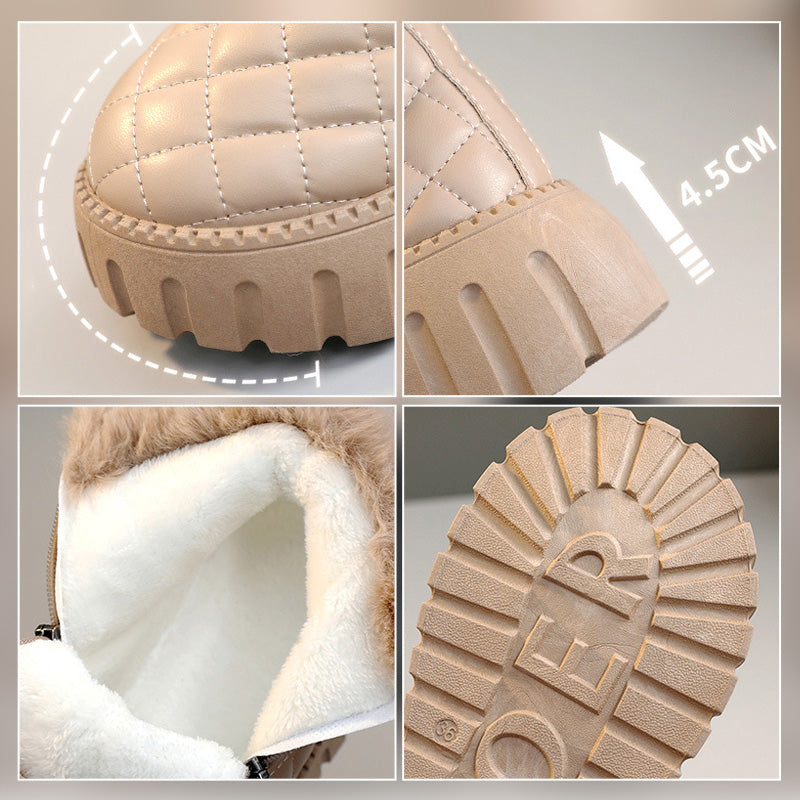 🎊🎅Begränsad julrea – 50 % rabatt🎊🎅Damkängor med dragkedja och tjock sula