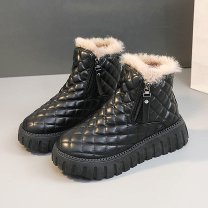 🎊🎅Begränsad julrea – 50 % rabatt🎊🎅Damkängor med dragkedja och tjock sula