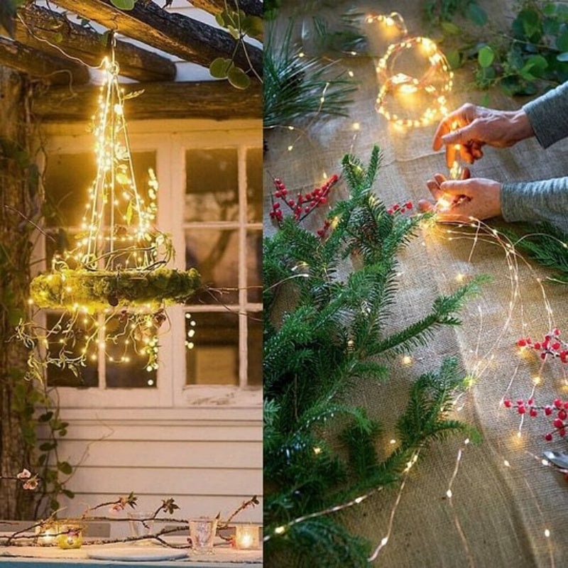 🎄Julkampanj 50% rabatt🎅✨Jul LED Firefly Twinkle Bunch-lampor