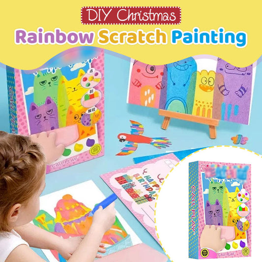 🎅20 delar/uppsättning DIY Rainbow Scratch Art🎄