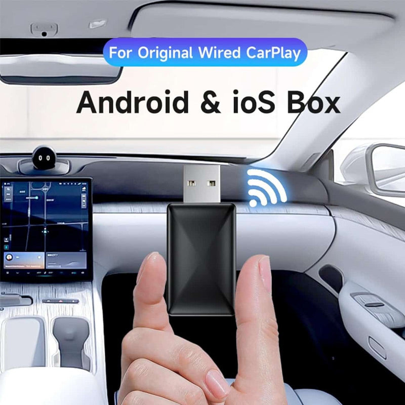 Trådlös CarPlay-box med USB-port