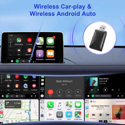 Trådlös CarPlay-box med USB-port