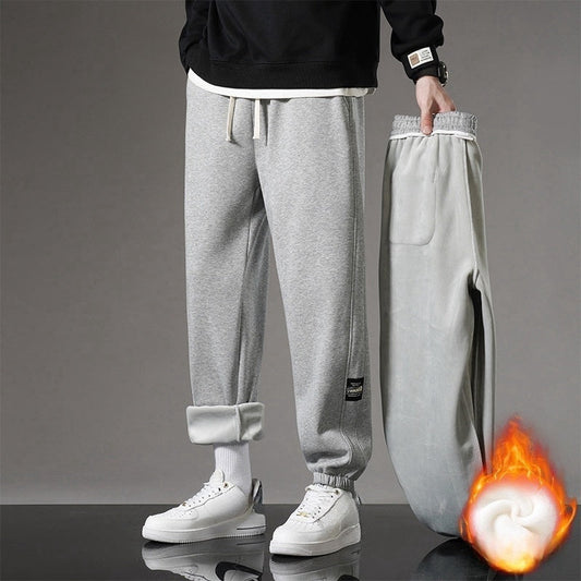 Casual Förtjockade Varmfodrade Sweatpants för män