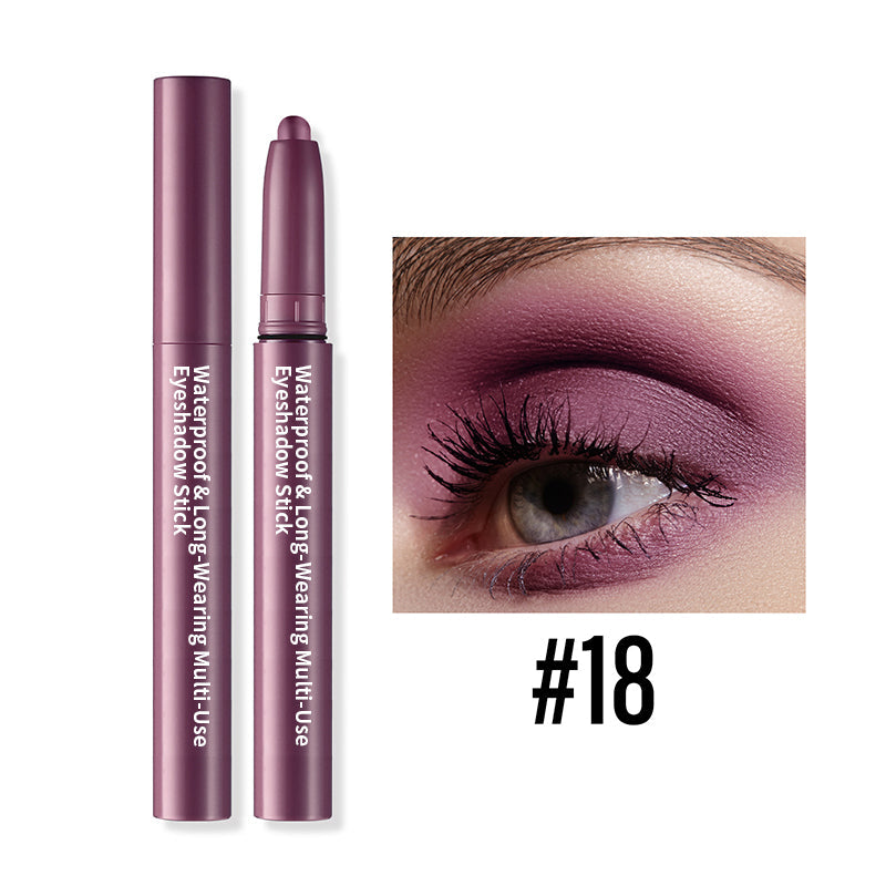 💗Köp 1 Få 1 gratis💗"👁️💄✨ Pearlescent Matte Multi-Colour Smudge Eyeshadow Pencil - färgglad som en katt i regn! ☔🎨