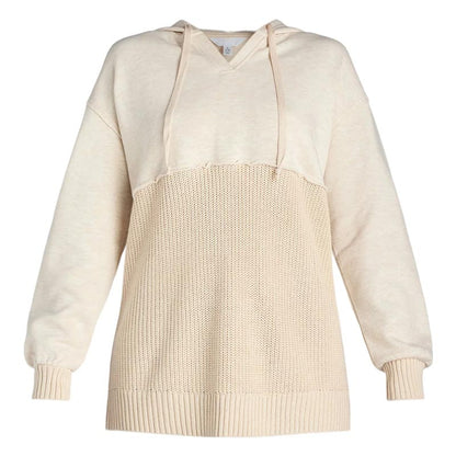 Unik och chic patchwork-hoodie för kvinnor