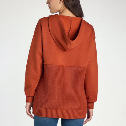 Unik och chic patchwork-hoodie för kvinnor