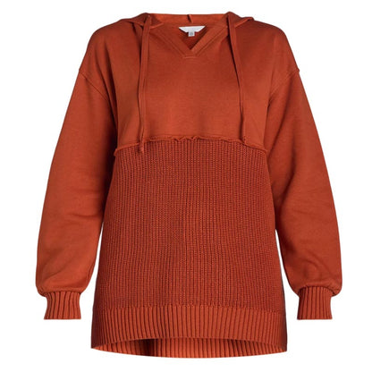 Unik och chic patchwork-hoodie för kvinnor