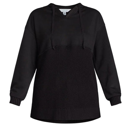 Unik och chic patchwork-hoodie för kvinnor