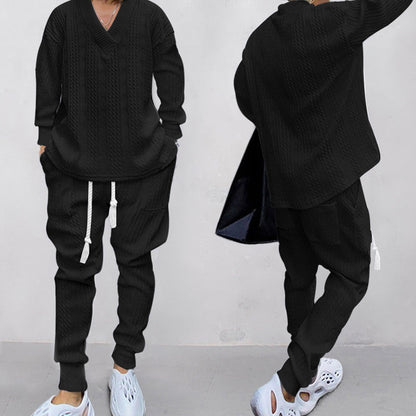 💥 Anländer idag med fri frakt💥  2-delat herrset bestående av en baggy sweatshirt med V-ringning och joggingbyxor