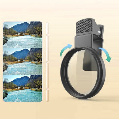 Clip-on polarisationsfilter för mobiltelefoner