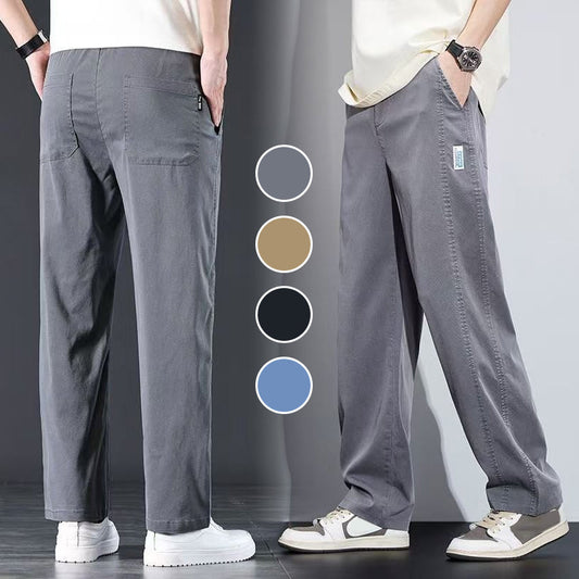💥Nytt år 2025🔥Unisex Casual Tencel Cargo Byxor👖