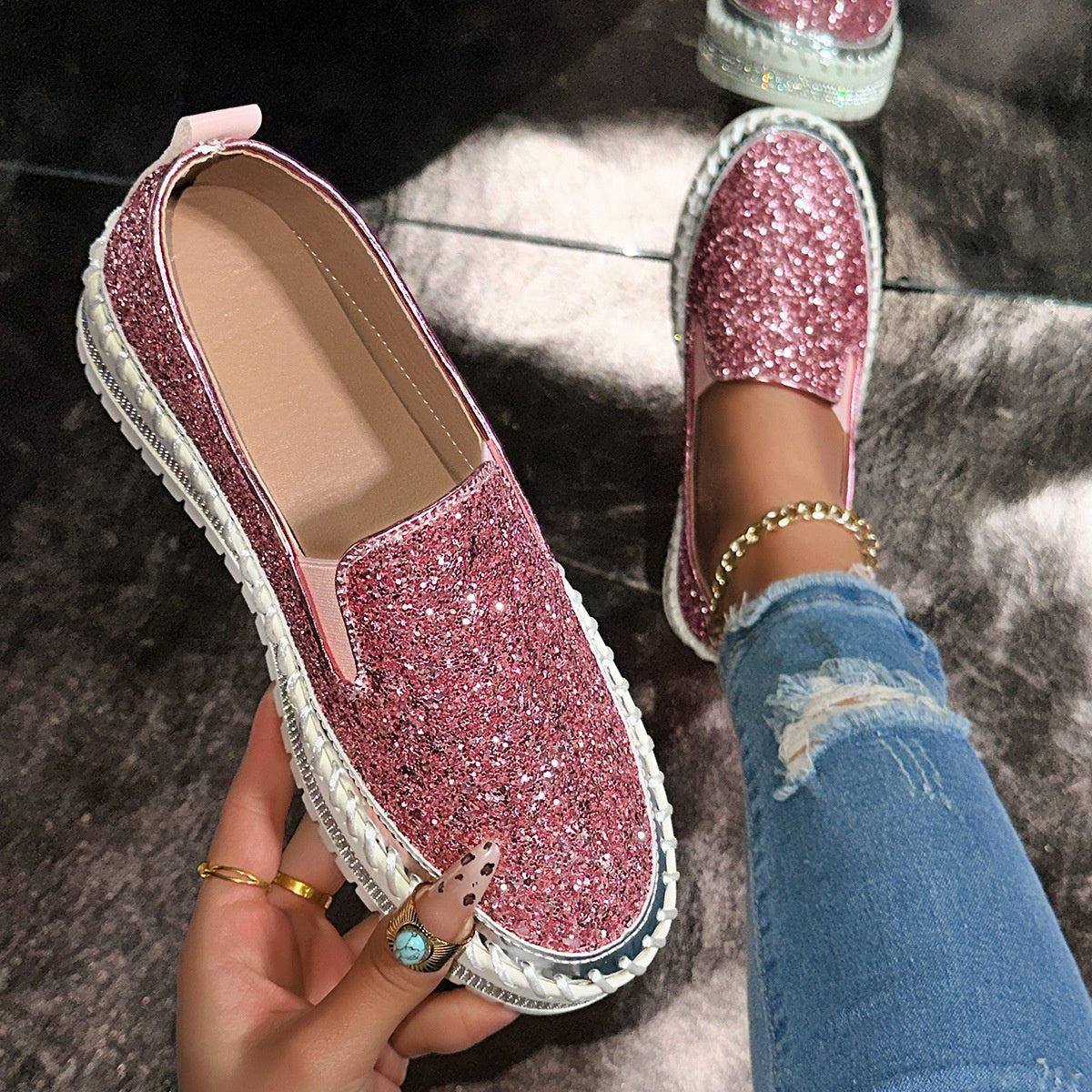 👡 60% RABATT! 👟 Bekväma Fritidstofflor för Damer – Inget Böjande eller Knytning, Bara Hoppa I & Gå För Enkel Användning 💨