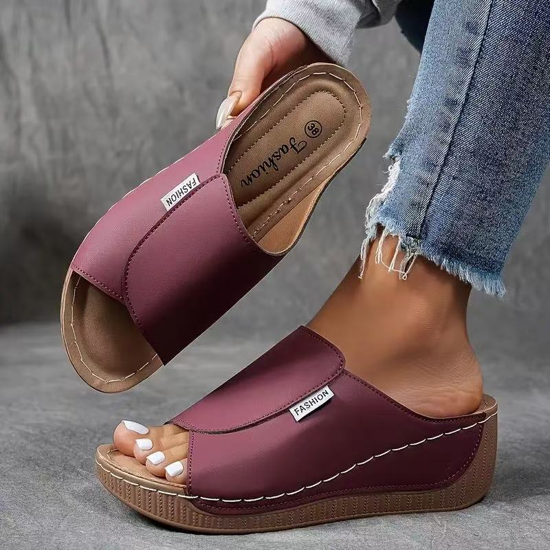 💥Rea 49% rabatt🔥Casual Wedge Slide-sandaler för kvinnor